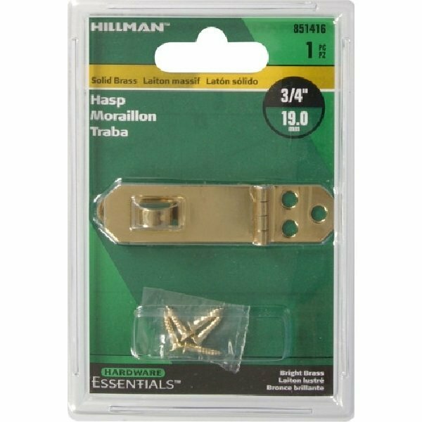 Hillman 3/4 SOLID BRASS MINI HASP 851416